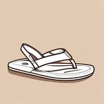 brown flip flops image